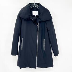 Derek Lam 10 Crosby Longline Parka Coat S Black